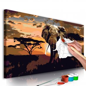 ARTGEIST DIY lrred maleri - Elephant in Africa