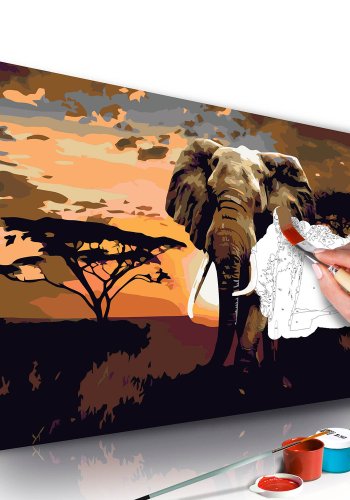ARTGEIST DIY lrred maleri - Elephant in Africa