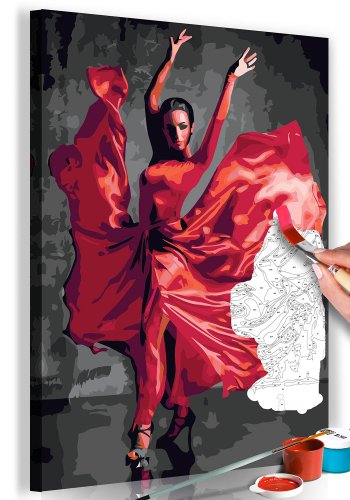 ARTGEIST DIY lrred maleri - Red Dress