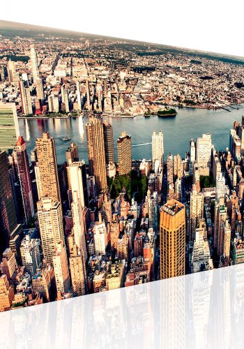 Artgeist billede - Panorama of New York, p lrred
