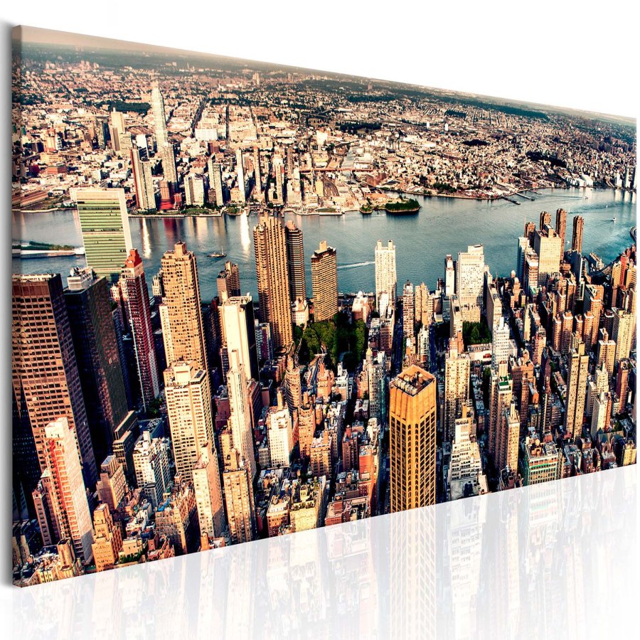 Artgeist billede - Panorama of New York, p lrred