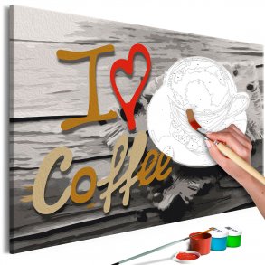 ARTGEIST DIY lrred maleri - I Love Coffee