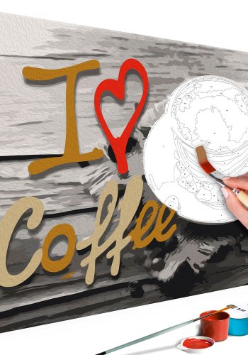ARTGEIST DIY lrred maleri - I Love Coffee