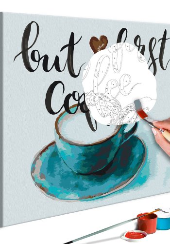 ARTGEIST DIY lrred maleri - But First Coffee