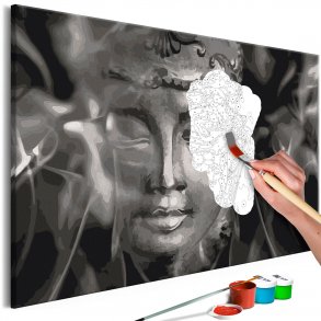 ARTGEIST DIY lrred maleri - Buddha in Black and White