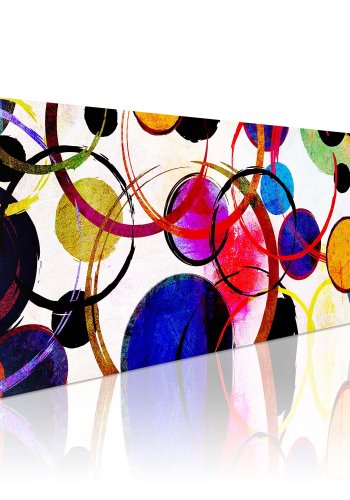 Artgeist billede - Rainbow Circles, p lrred