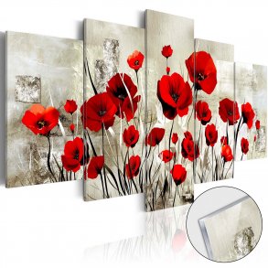 Artgeist billede - Scarlet Field, p plexiglas
