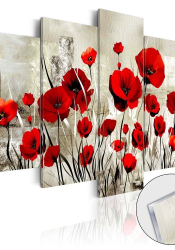 Artgeist billede - Scarlet Field, p plexiglas