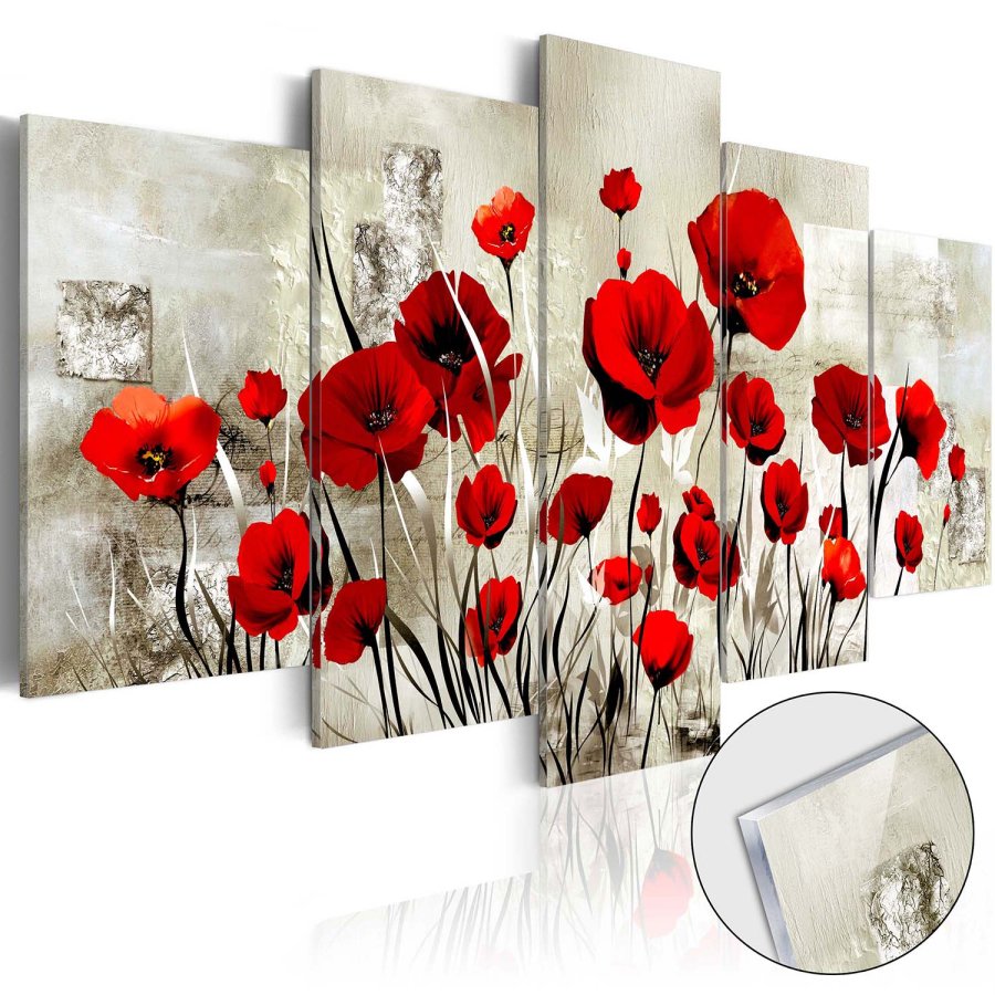 Artgeist billede - Scarlet Field, p plexiglas