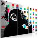 Artgeist billede - The Thinker Monkey by Banksy, p lrred