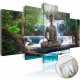 Artgeist billede - Buddha and Waterfall, p plexiglas, to strrelser