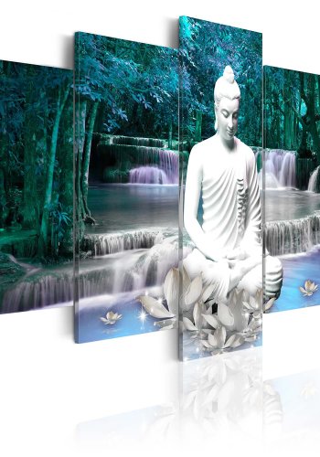 Artgeist billede - Azure Prayer, p lrred, to strrelser