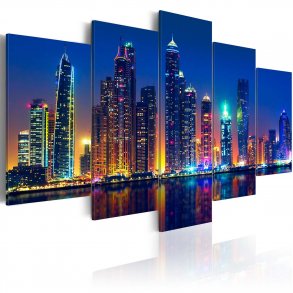 Artgeist billede - Nights in Dubai, p lrred