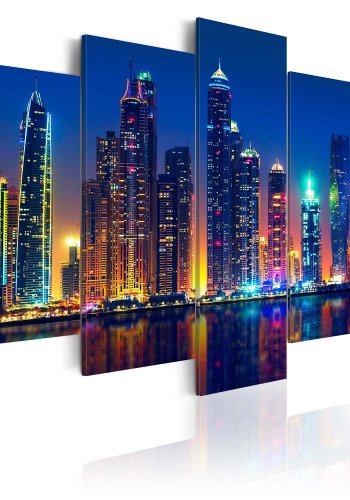 Artgeist billede - Nights in Dubai, p lrred