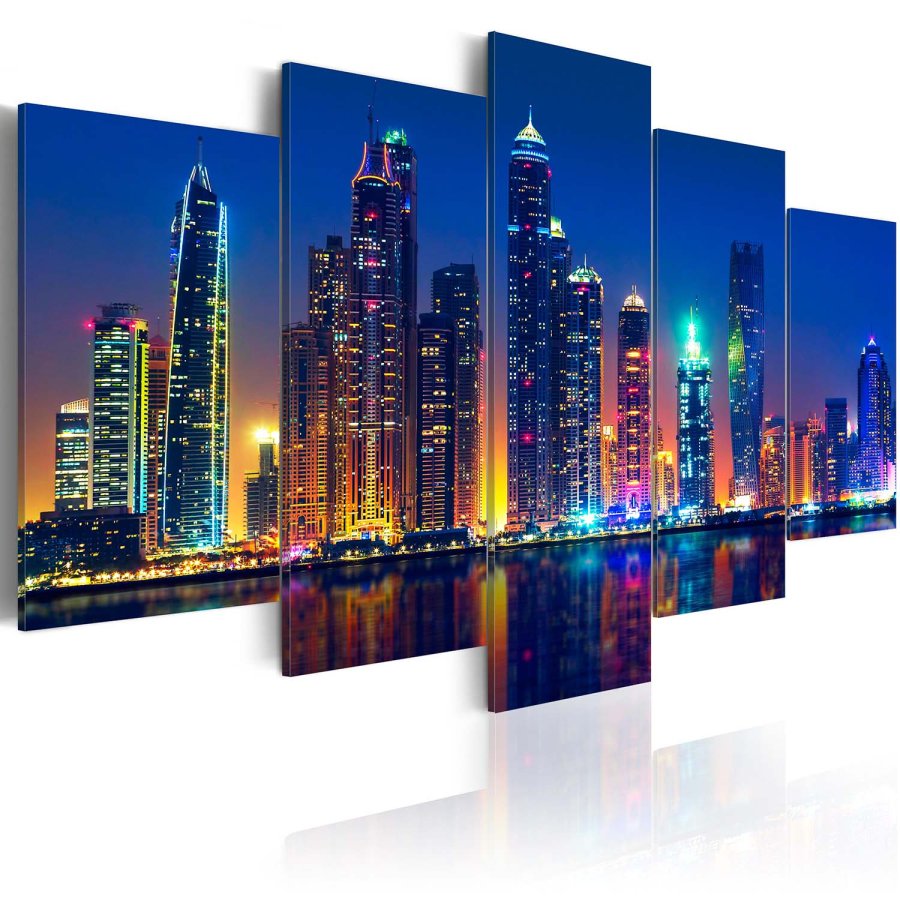 Artgeist billede - Nights in Dubai, p lrred