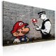 Artgeist Billede - Mario and Cop by Banksy, Lrred