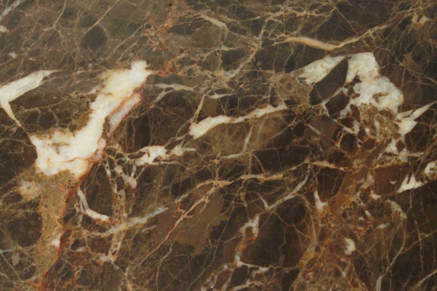 Skrebrt - brun marmor, rundt, stor