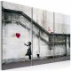 Artgeist billede - Girl With a Balloon by Banksy, p lrred