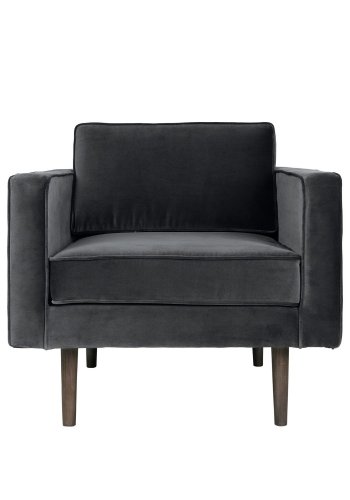 BROSTE COPENHAGEN Wind lnestol - polyester velour, m. armln