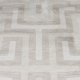 WHITE LABEL LIVING Labyrintho gulvtppe, rektangulr - beige polyester/bomuld (140x200)