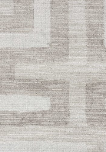 WHITE LABEL LIVING Labyrintho gulvtppe, rektangulr - beige polyester/bomuld (140x200)