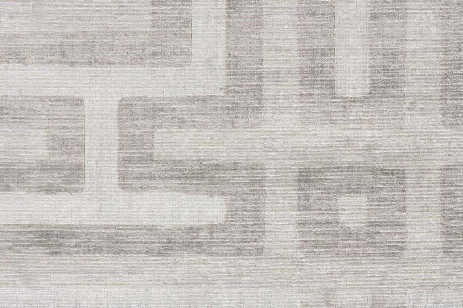 WHITE LABEL LIVING Labyrintho gulvtppe, rektangulr - beige polyester/bomuld (140x200)