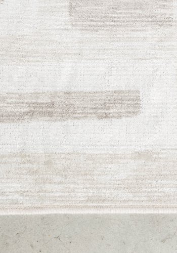 WHITE LABEL LIVING Labyrintho gulvtppe, rektangulr - beige polyester/bomuld (140x200)