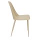 WHITE LABEL LIVING Pip spisebordsstol - beige plastik og stl 