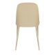 WHITE LABEL LIVING Pip spisebordsstol - beige plastik og stl 