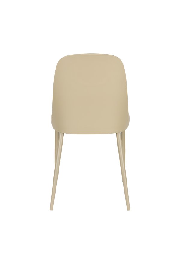 WHITE LABEL LIVING Pip spisebordsstol - beige plastik og stl 