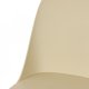 WHITE LABEL LIVING Pip spisebordsstol - beige plastik og stl 