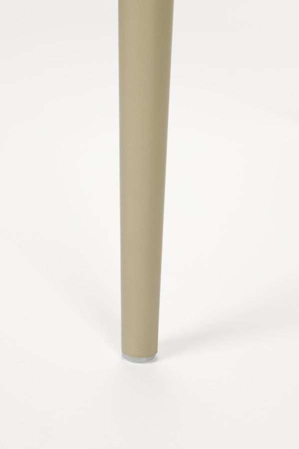 WHITE LABEL LIVING Pip spisebordsstol - beige plastik og stl 