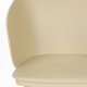 WHITE LABEL LIVING Gigi spisebordsstol, m. armln - beige plastik og stl