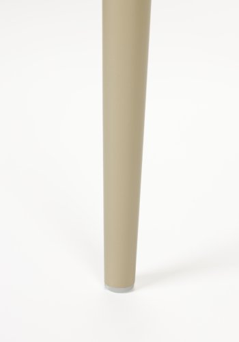 WHITE LABEL LIVING Gigi spisebordsstol, m. armln - beige plastik og stl