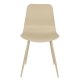 WHITE LABEL LIVING Leon spisebordsstol - beige plastik og stl