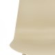 WHITE LABEL LIVING Leon spisebordsstol - beige plastik og stl