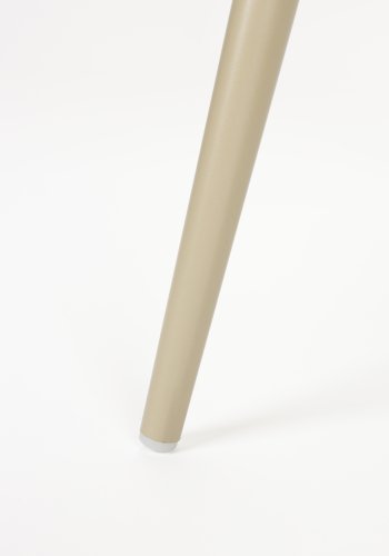 WHITE LABEL LIVING Leon spisebordsstol - beige plastik og stl