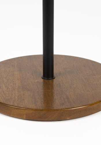 WHITE LABEL LIVING Dropz gulvspejl - spejlglas og sort jern (135x40)