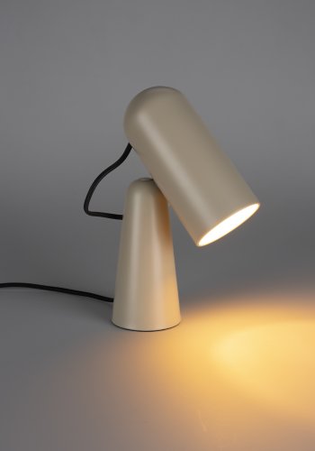 WHITE LABEL LIVING Vesper skrivebordslampe - beige jern