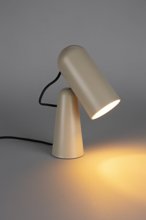 WHITE LABEL LIVING Vesper skrivebordslampe - beige jern