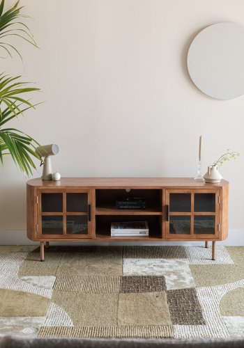 WHITE LABEL LIVING Vesper skrivebordslampe - beige jern