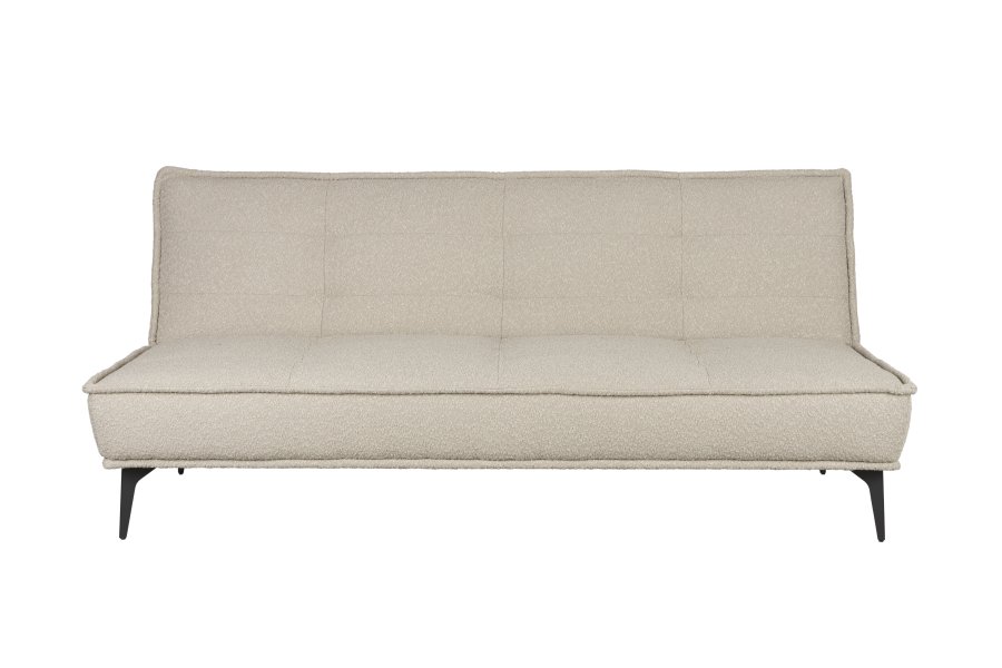WHITE LABEL LIVING Cielke sovesofa - beige polyester og fyrretr
