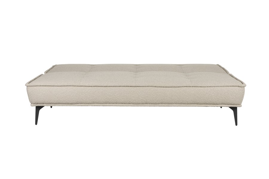 WHITE LABEL LIVING Cielke sovesofa - beige polyester og fyrretr
