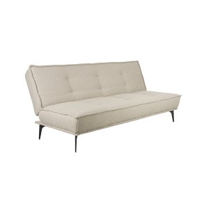 WHITE LABEL LIVING Cielke sovesofa - beige polyester og fyrretr
