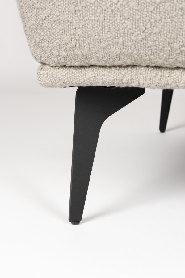 WHITE LABEL LIVING Cielke sovesofa - beige polyester og fyrretr