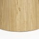 WHITE LABEL LIVING Almira spisebord, rund - snehvid mat sintret sten og egetr papirfinér (115)