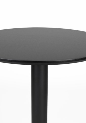 WHITE LABEL LIVING Sanjay bistrobord, rund - sort MDF og jern (80)