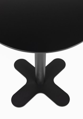 WHITE LABEL LIVING Sanjay bistrobord, rund - sort MDF og jern (80)