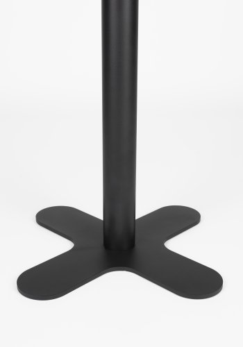 WHITE LABEL LIVING Sanjay bistrobord, rund - sort MDF og jern (80)