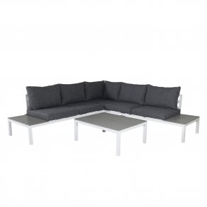 VENTURE DESIGN Odense sofast - gr hynder, gr aintwood og hvid aluminium